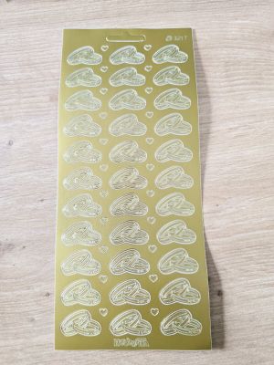 Konturensticker -Ringe- gold